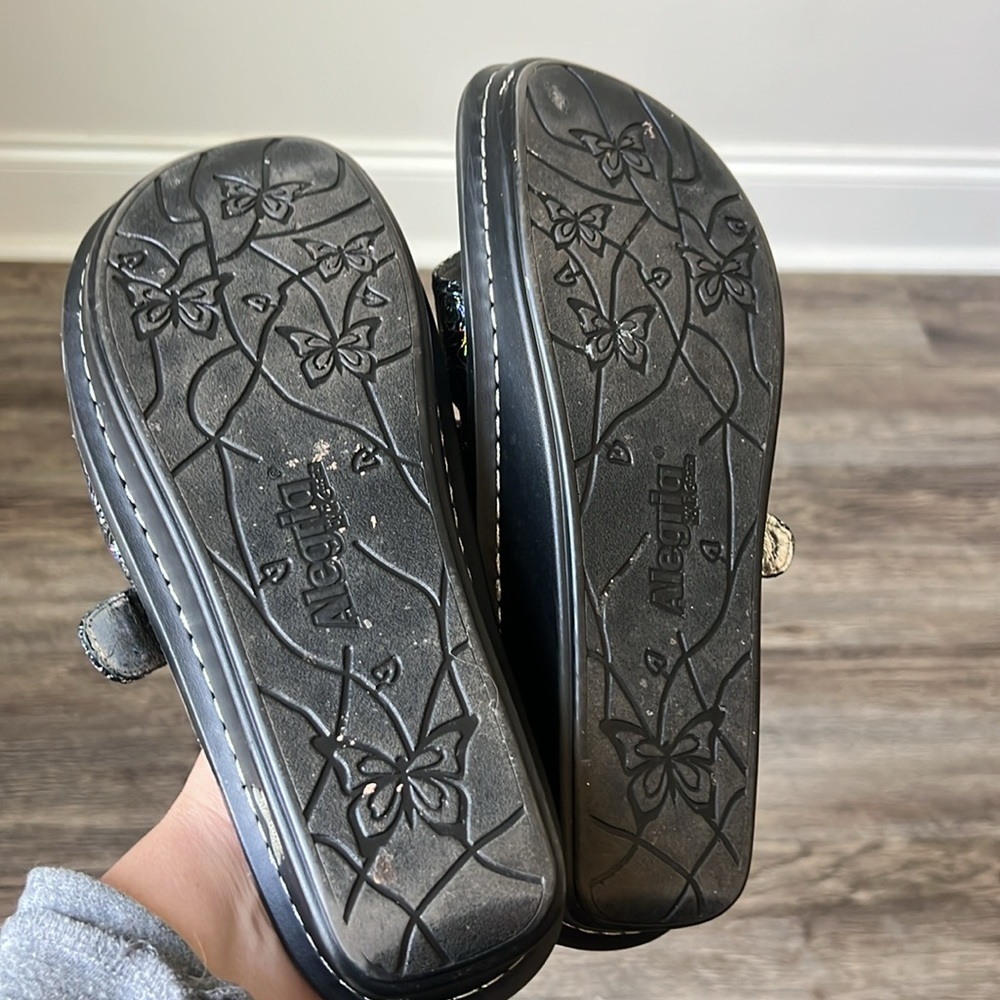 ALEGRIA VALENTINA SLIP ON SLIDE ADJUSTABLE STRAP SANDAL SHOE - WOMENS Sz‎ 10 * - Picture 4 of 5